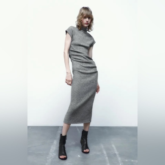 Zara Dresses & Skirts - 🇺🇸 ZARA NWT SOFT DRESS WITH RUCHING